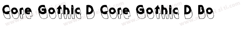 Core Gothic D Core Gothic D Bold字体转换